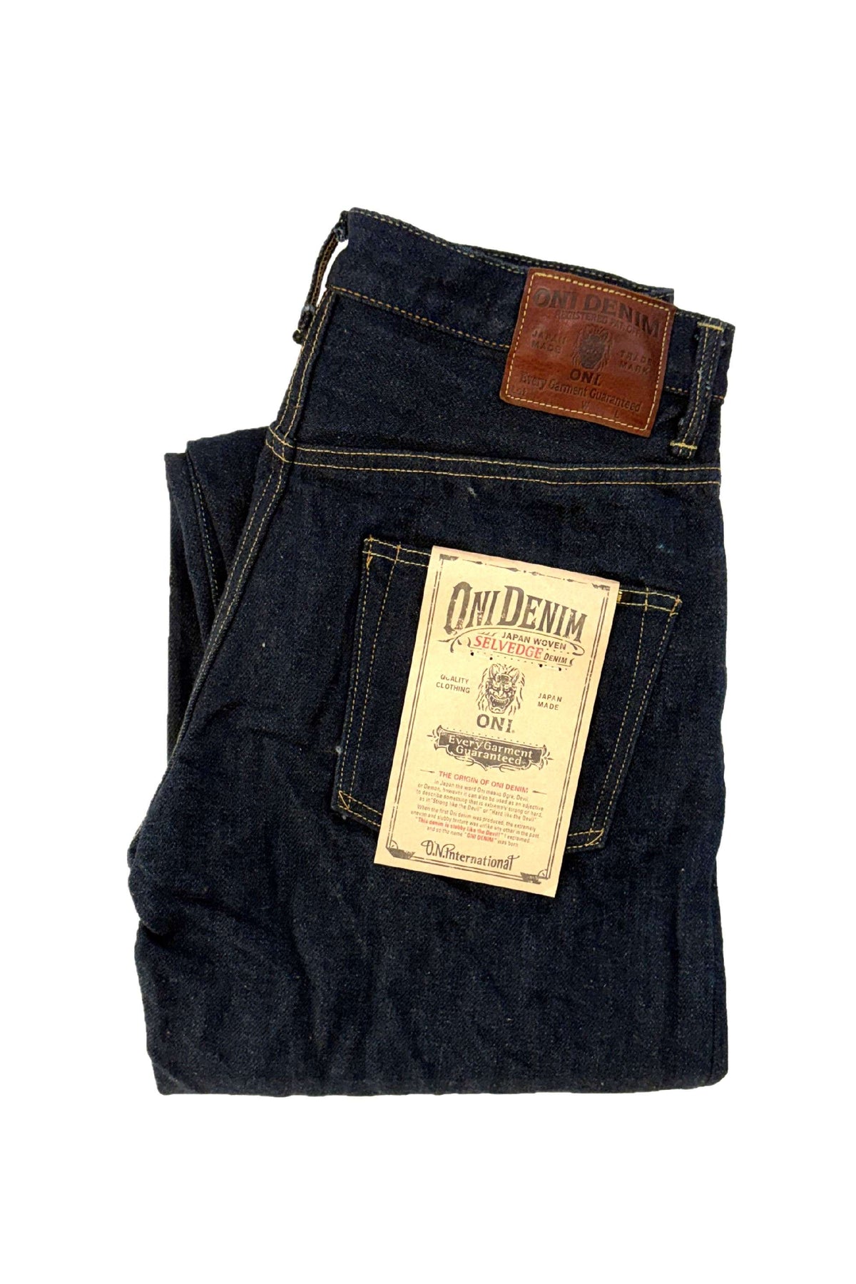 ONI822ZR-OLV 20oz Secret Denim weft Olive Super Wide Tapered