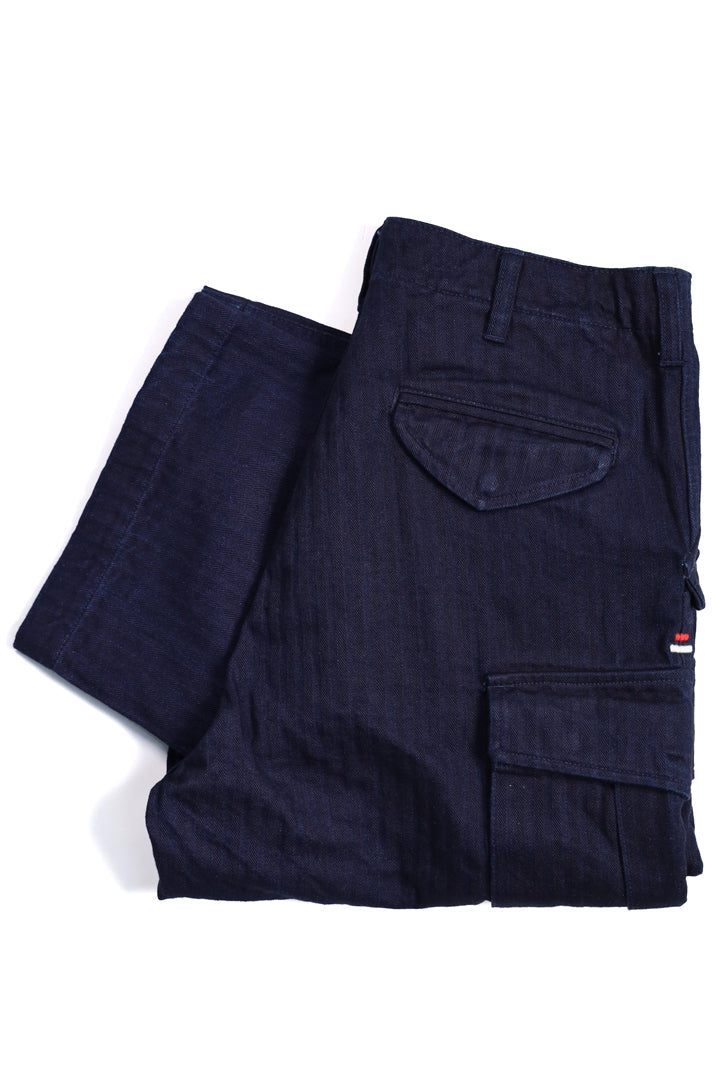 TNK305 "herringbone" M65 Pants (INDIGO)
