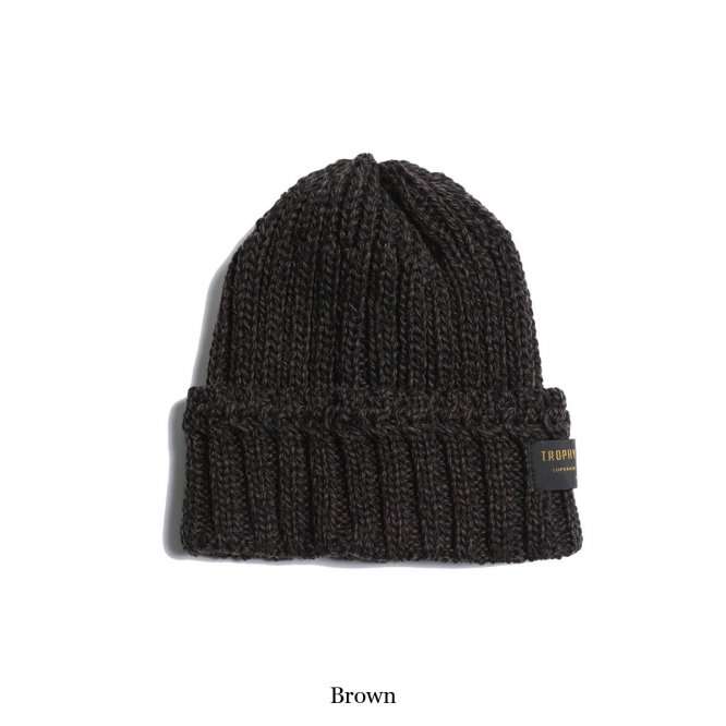 TR24AW-704 LOW GAUGE KNIT CAP (BLACK, BROWN,GRAY)