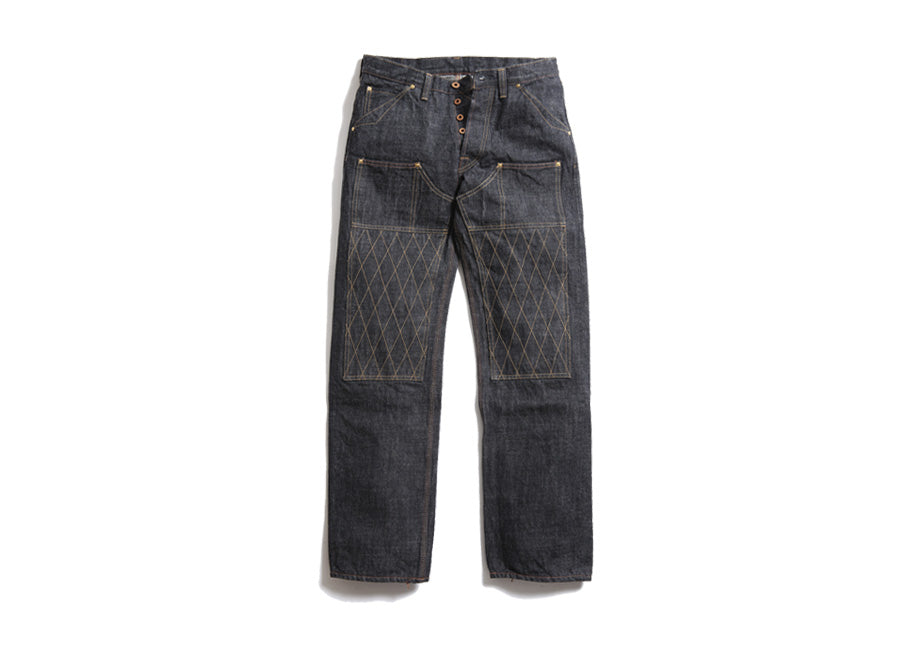 TRP1606BK 14.5OZ "W Knee Standard Black Dirt Denim" (ONE WASH)
