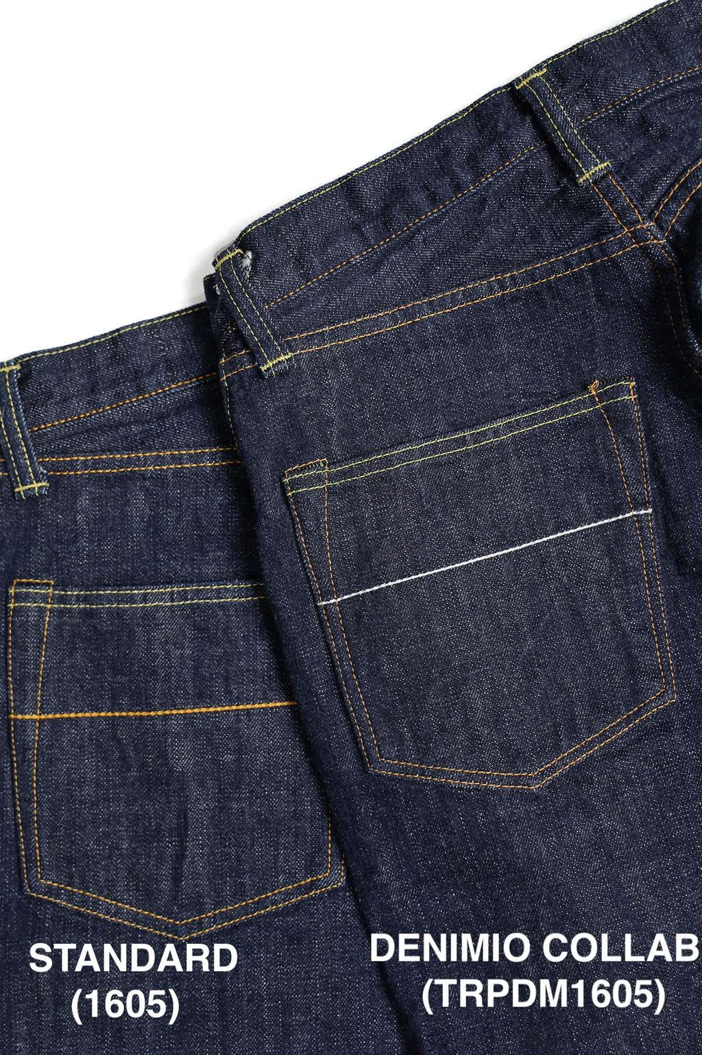 TRPDM1605 14.5oz TROPHY CLOTHING × Denimio COLLAB DIRT DENIM REGULAR STRAIGHT