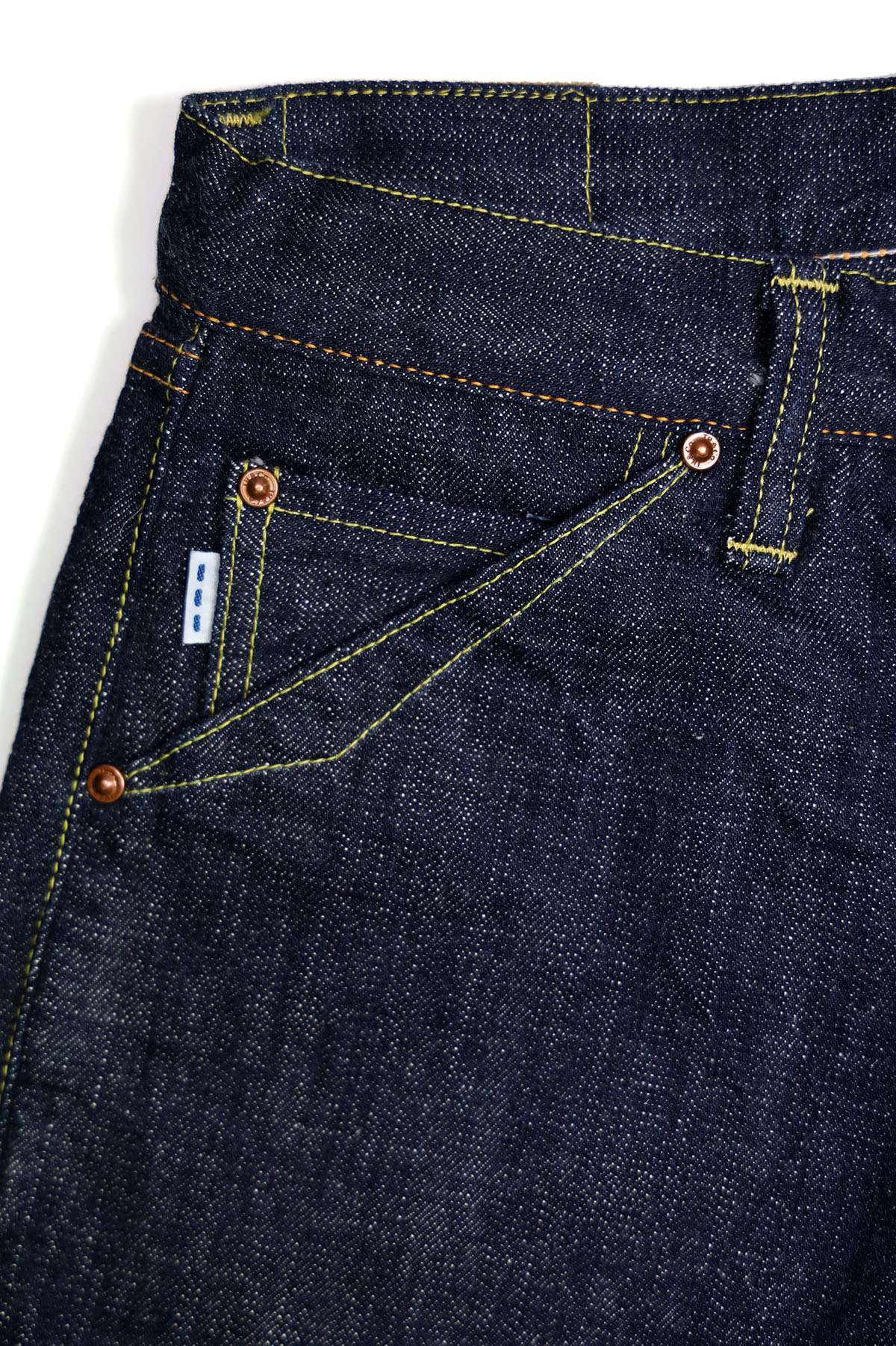 TRPDM1605 14.5oz TROPHY CLOTHING × Denimio COLLAB DIRT DENIM REGULAR STRAIGHT
