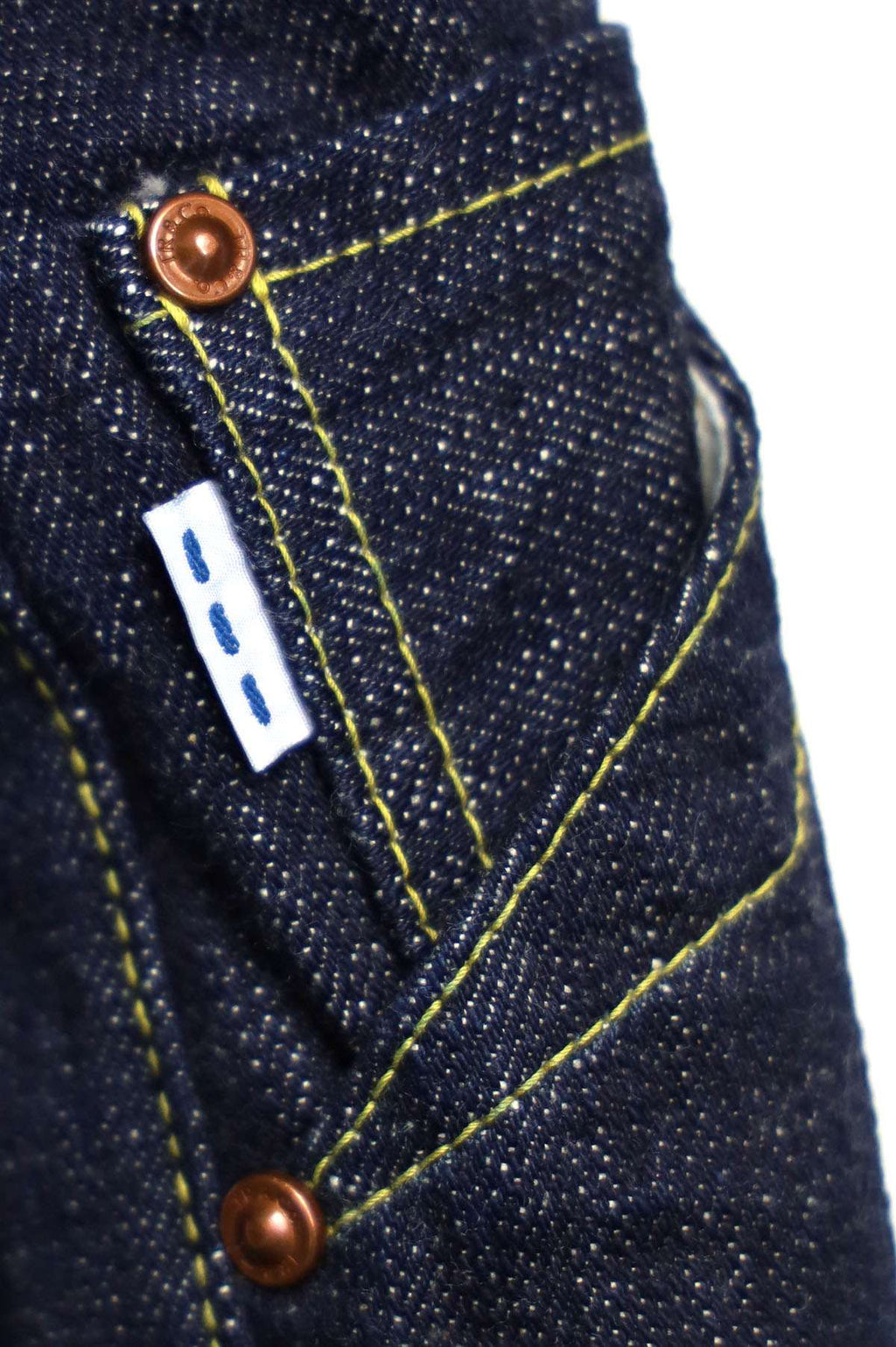 TRPDM1605 14.5oz TROPHY CLOTHING × Denimio COLLAB DIRT DENIM REGULAR STRAIGHT