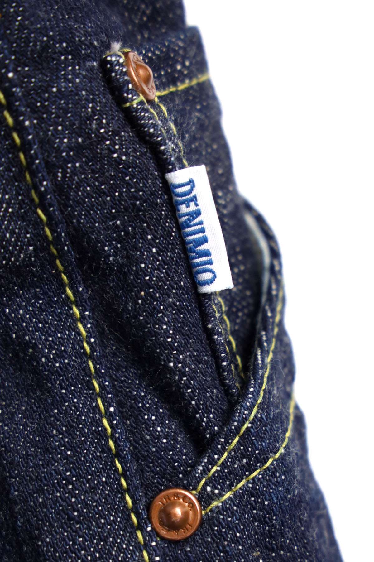 TRPDM1605 14.5oz TROPHY CLOTHING × Denimio COLLAB DIRT DENIM REGULAR STRAIGHT