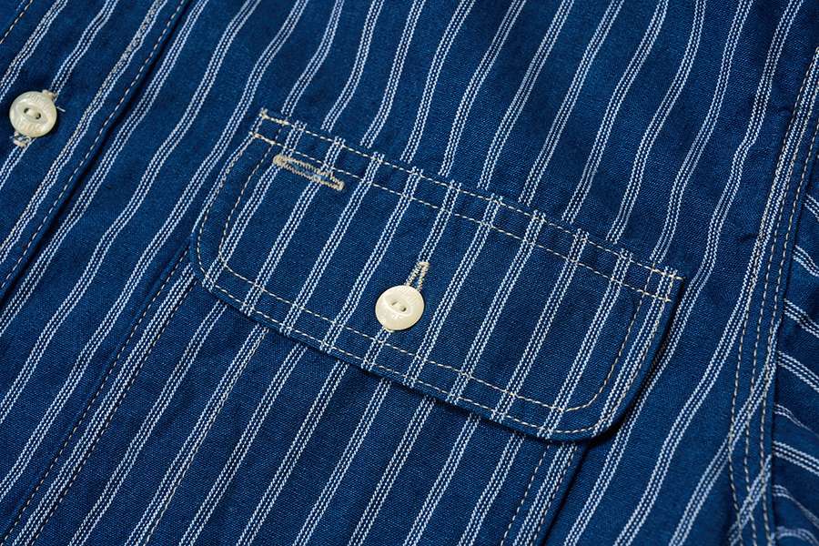 TROPHY CLOTHING - HARVEST L/S SHIRT (STRIPE) TR-SH04