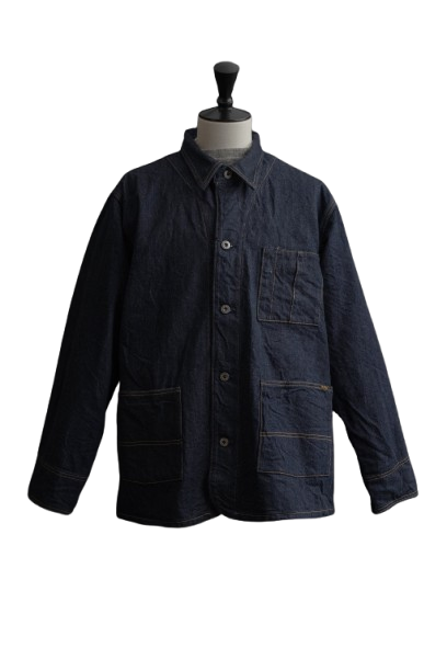 XX604 (001) 12oz Natural Indigo Selvedge Denim – Coveralls, 100% Organic Cotton from Five Continents