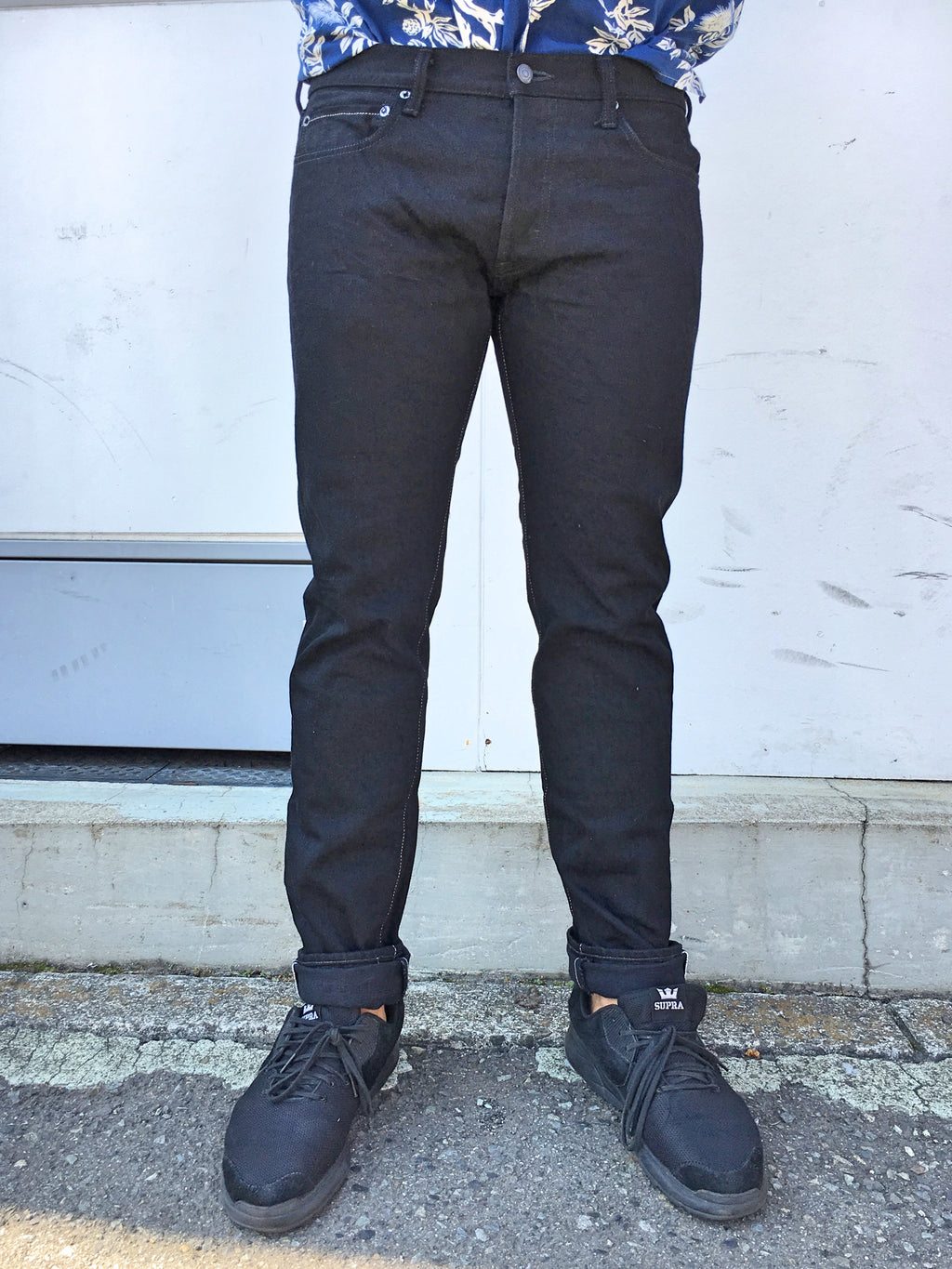 BKUT1 15oz Black Selvedge Denim Urban Tapered