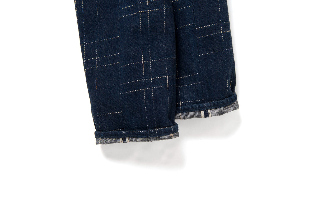 D1878 14oz Midare Kasuri Jeans Relax Tapered