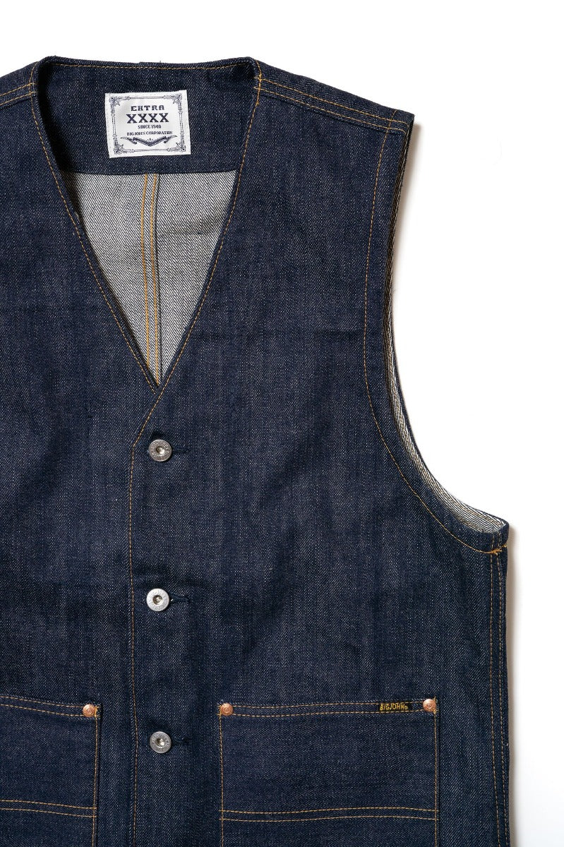 XX602B (000) "XXXX-EXTRA" BUTTON UP VEST 15.8OZ ORGANIC COTTON