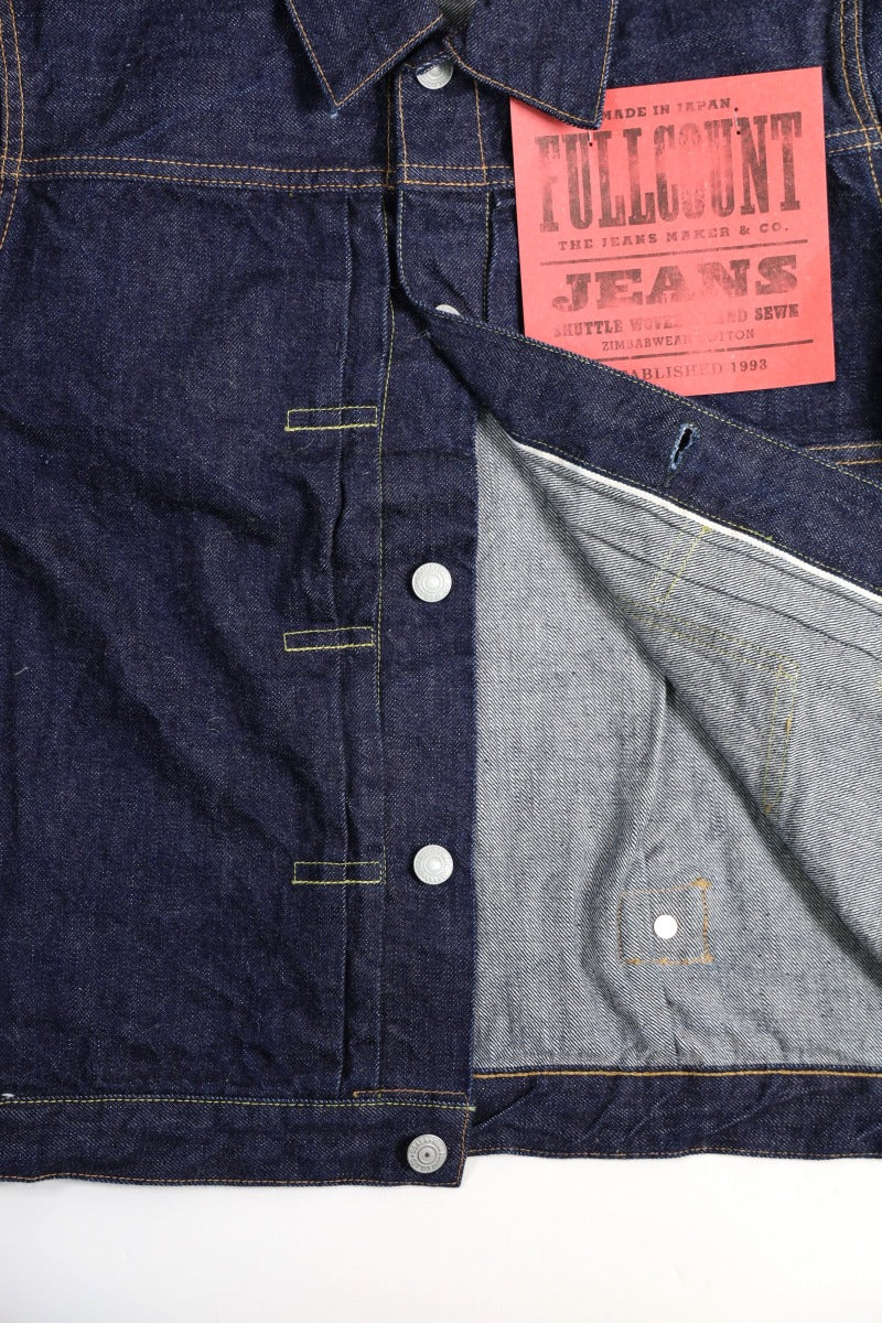 2107W-20 13.7oz Type 1 Denim Jacket (One Wash)