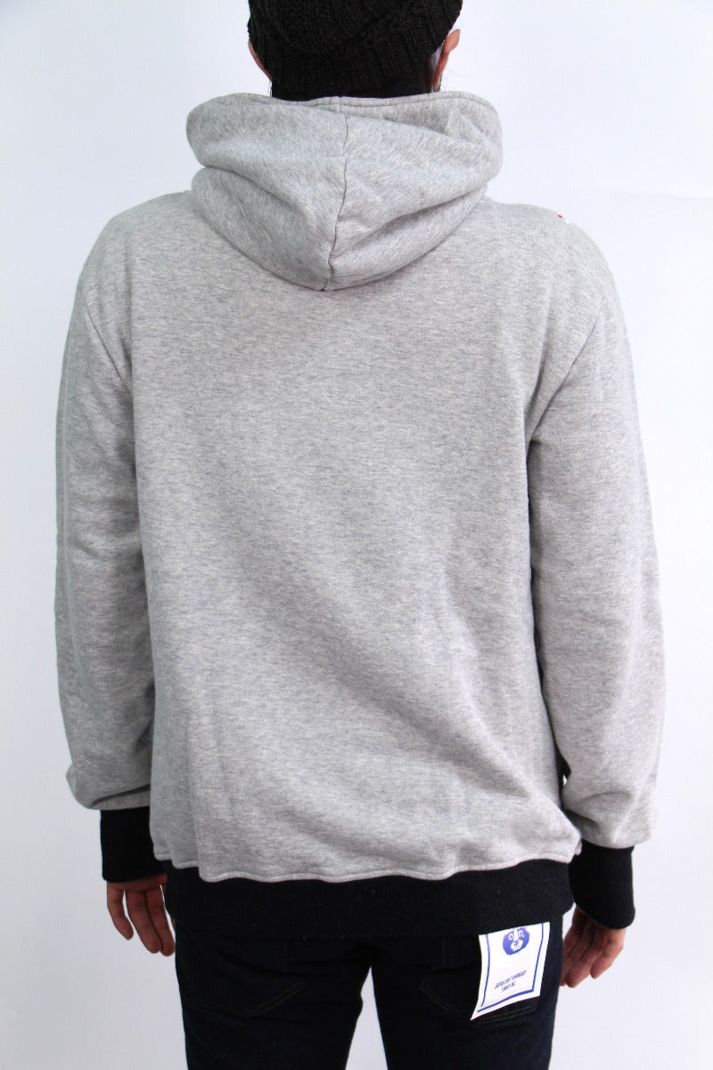 ZU2005O Loop wheeled Tsuri-ami grey "ZUIEN" hoodie