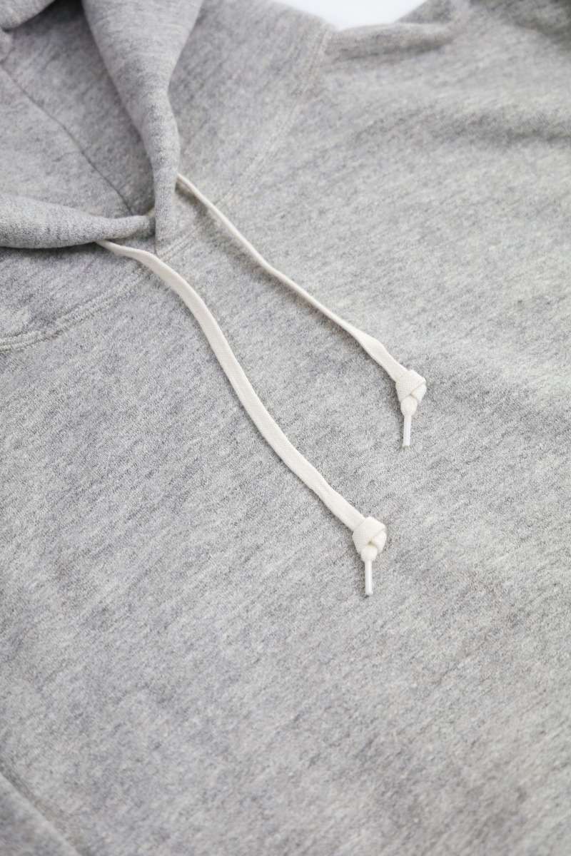 03-0016 LOOP WHEEL HOODED SWEAT SHIRT 64HEATHER GRAY