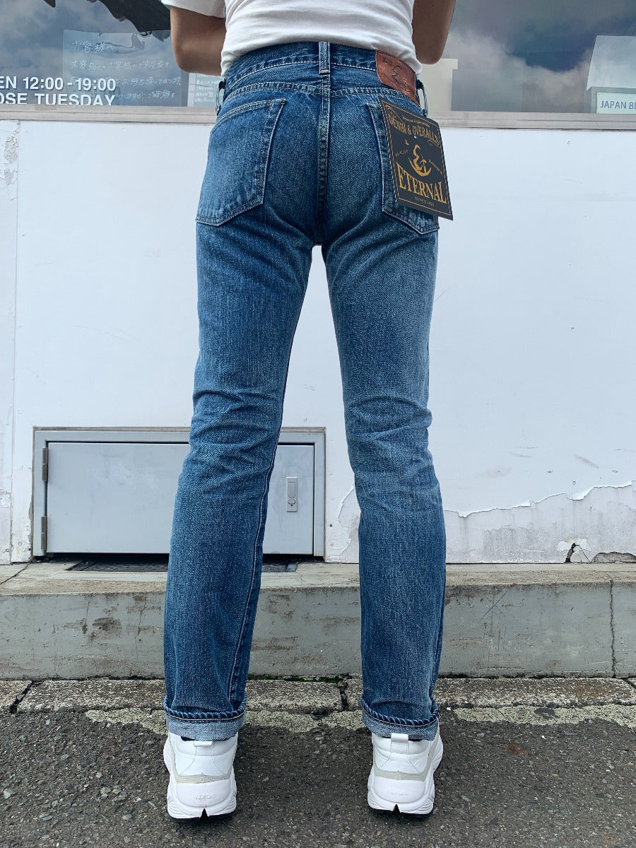 883HW 14.5OZ ORIGINAL SELVAGE BLEACH DENIM TIGHT STRAIGHT