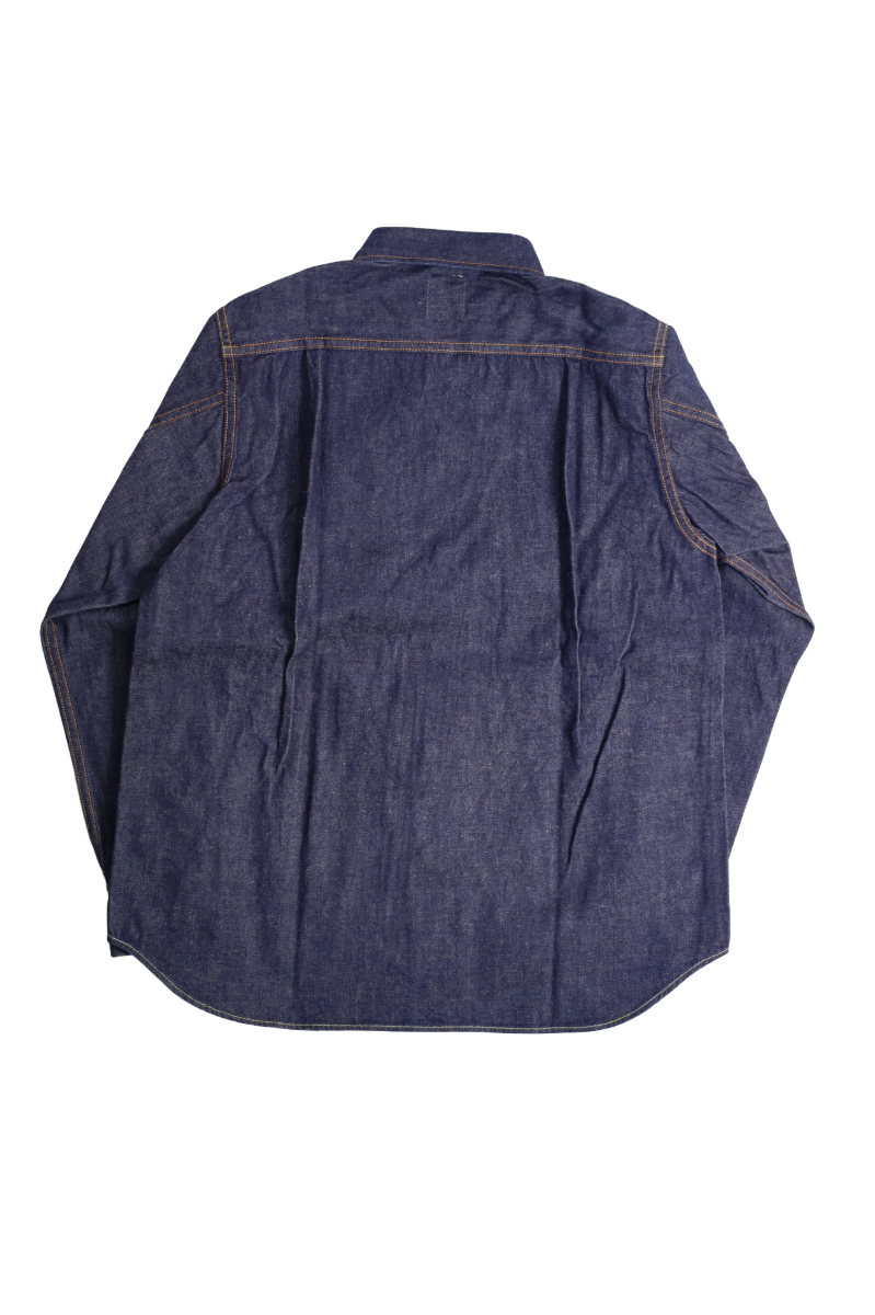 F3484 10OZ DENIM COAL MINER SHIRT SELVEDGE DENIM (INDIGO)