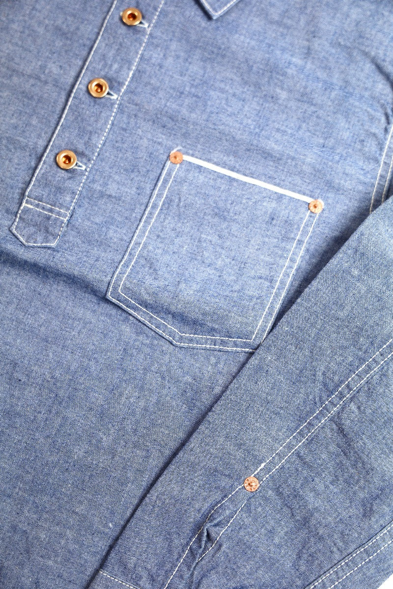 F3487 CHAMBRAY P/O SHIRT
