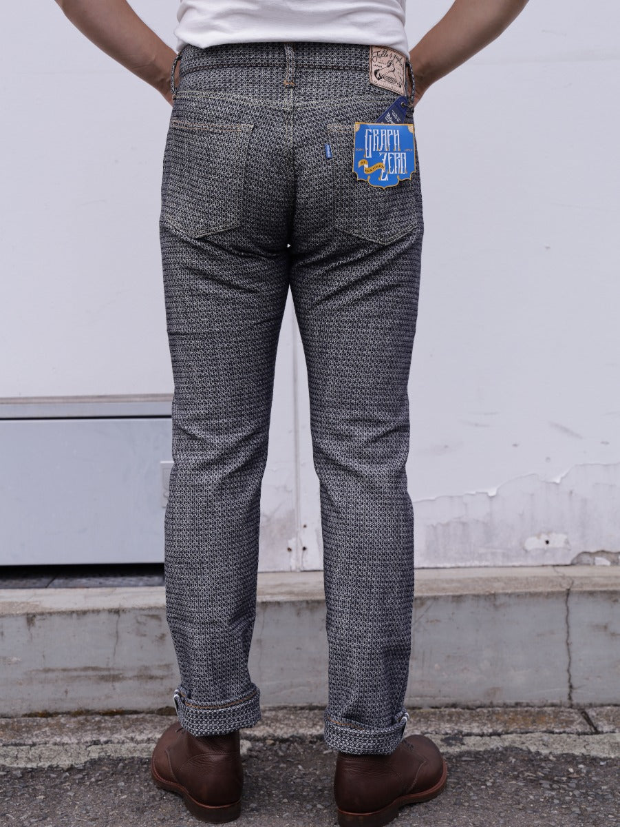 GZ-SVJPT-0204 13oz Selvedge Jacquard Slim Jeans ID×WH