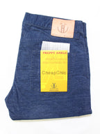 JB2101 TC CORDUROY ANKLE CUT SLIM STRETCH (Navy)