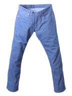 JB2101 TC CORDUROY ANKLE CUT SLIM STRETCH (Navy)