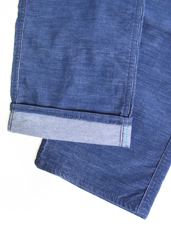 JB2101 TC CORDUROY ANKLE CUT SLIM STRETCH (Navy)
