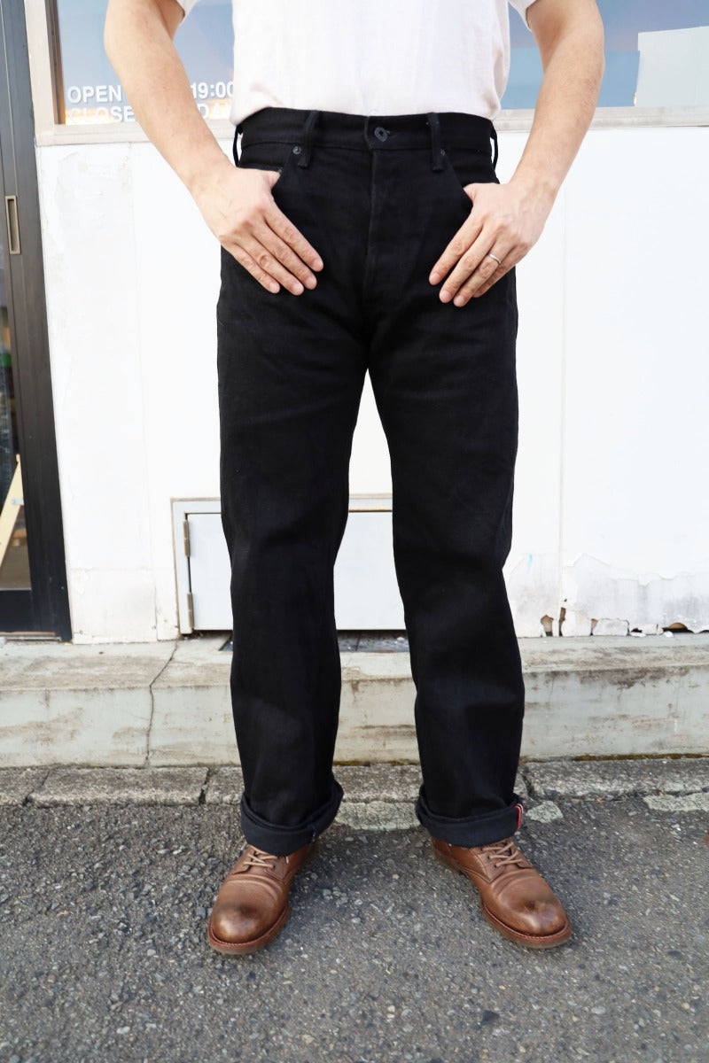 ONI200ZR-BKBK 20oz Secret Black Denim Wide Straight