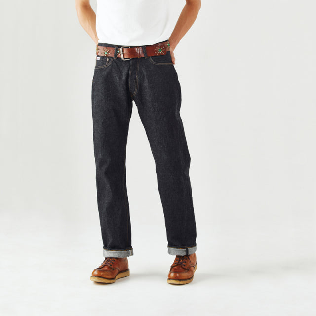 SD102-CB-BIG 15oz Cinch-back jeans loose straight (38/40)(One washed)
