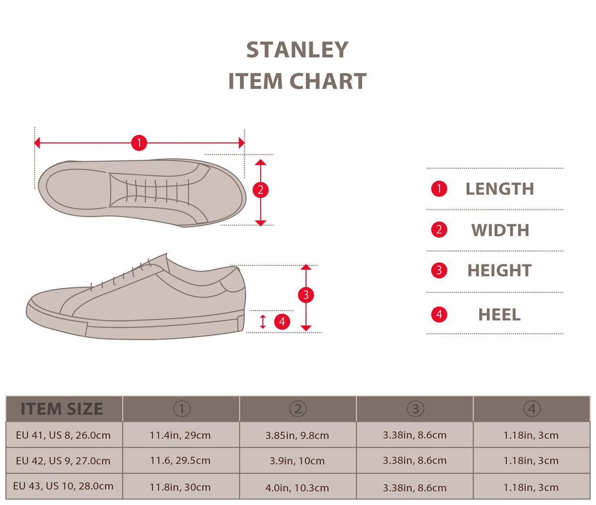 "STANLEY" LACE UP LEATHER SNEAKER (WHITE, BLACK)