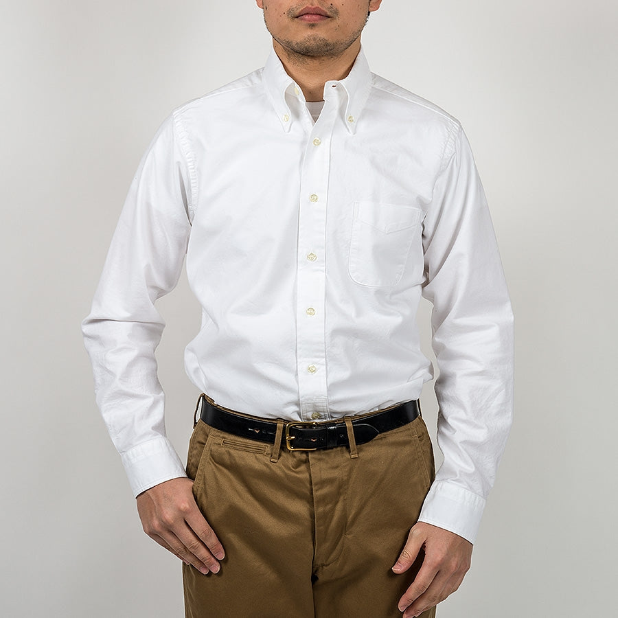 WKSMODBDSHTWHTO 5.5oz Modified BD,Supima Oxford(WHITE)