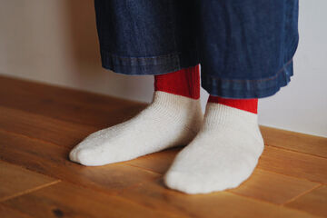 NK0704 Mohair Wool Pile Socks-NAVY-M,NAVY, small image number 6