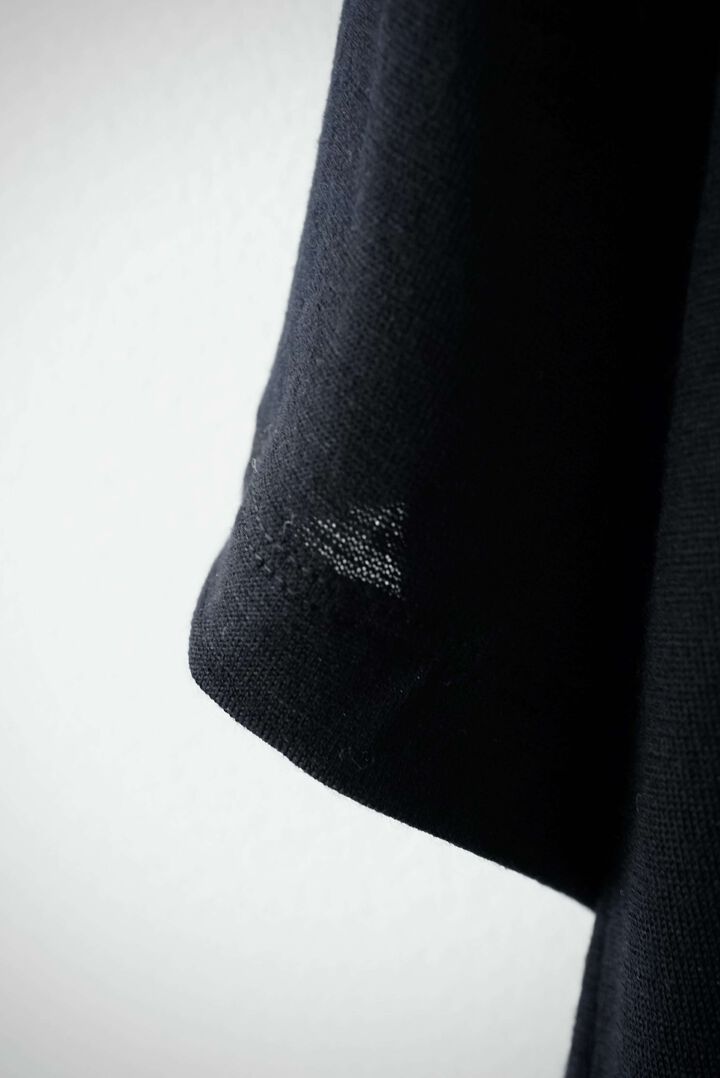【CAPERTICA】CAP711CS26 Super140s Washable Wool Jersey / S140 Wool Tee,CHESTNUT, medium image number 17