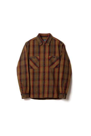 5714 Heavy Flannel Shirts,YELLOW, small image number 0