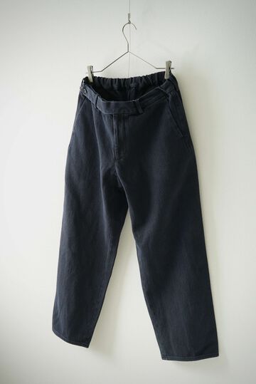 244PT06 Sashiko / Side Seamless Slacks (SUMI+INDIGO),SUMI + INDIGO, small image number 2