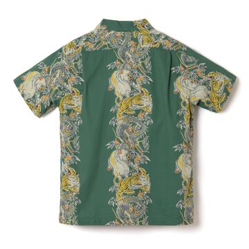 5721 Tornado Pig Aloha Shirt,GREEN, small image number 1