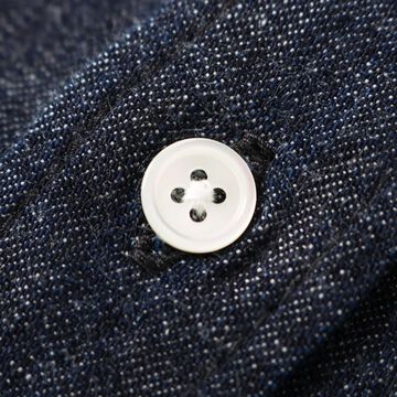 BR-25338 8oz DENIM WIDE SPREAD Collar BD L/S Shirt,BLACK, small image number 9