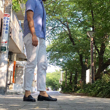 185-0000WAC TYPE 185 REGULAR TAPERED WHITE DENIM (ONE WASH),, small image number 6