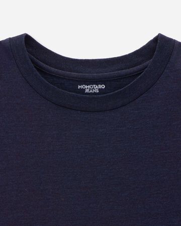 MXTS6002 YARN DYED SHORT SLEEVE T-SHIRT DISCHARGE PRINT,INDIGO, small image number 5