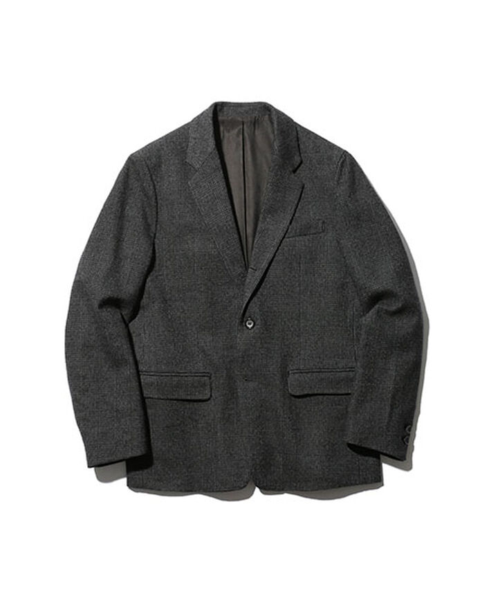 M-18345 C / W GLENCHECK / ROLLING DOWN 3B NOTCHED LAPEL JACKET (3 COLORS),LT GRAY, medium image number 1