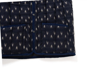 4597 Arrow Kasuri Indigo Sashiko Jacket,INDIGO, small image number 4