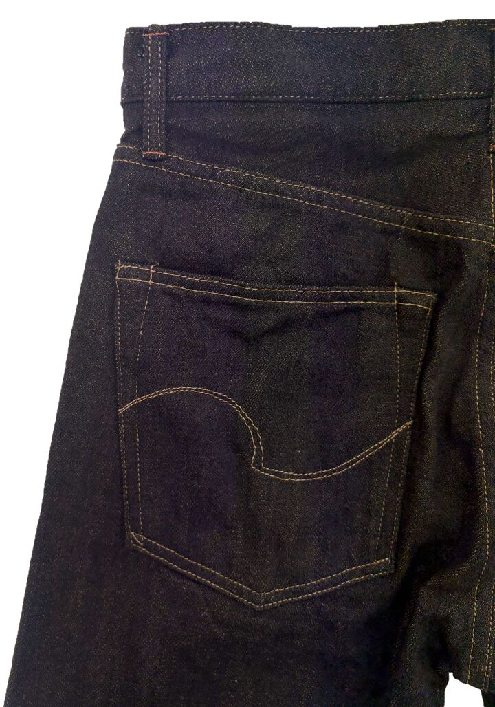 ONI246-BKOL 12.5oz Black x Olive Selvedge Denim Neat Straight,, medium image number 6