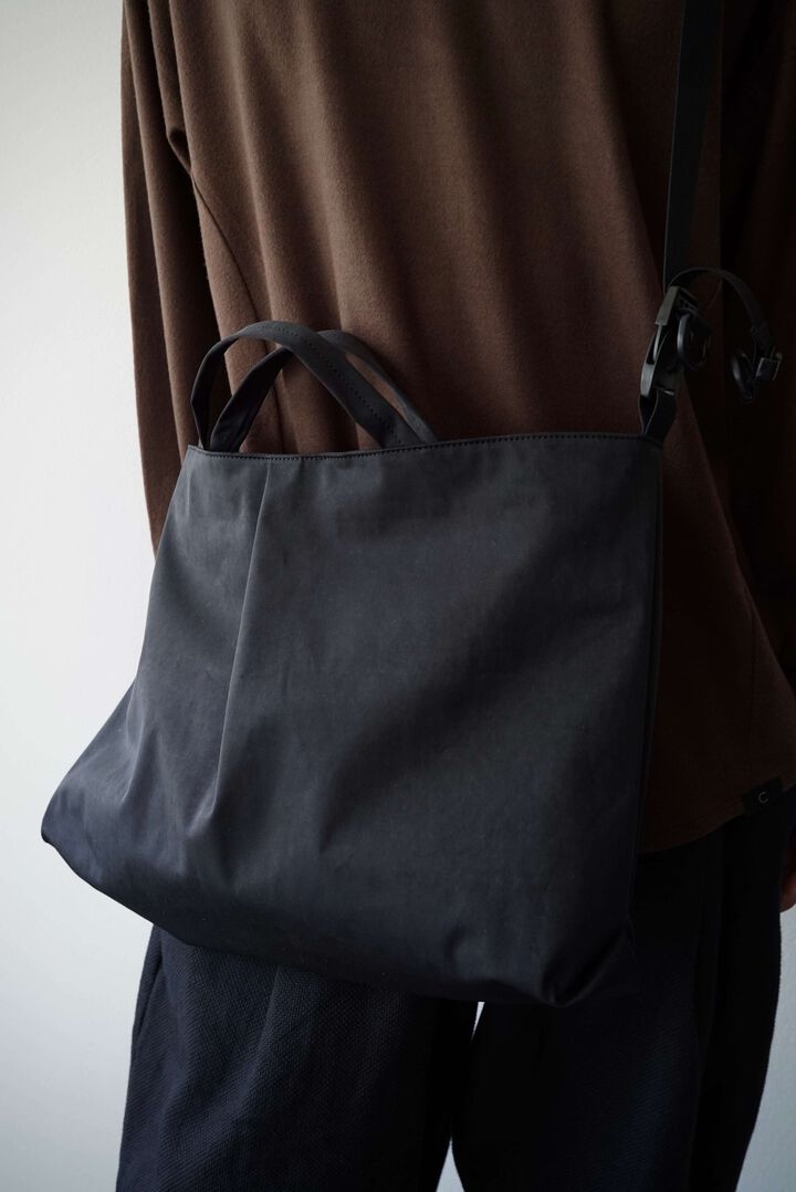 CAP709AC High Density Milcloth / Tuck Tote (BLACK),BLACK, medium image number 3