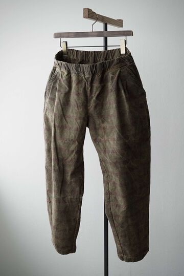 【CAPERTICA】CAP708PT08 Natural Dyed Check / Peg Top Easy Pants,BENGARA, small image number 19