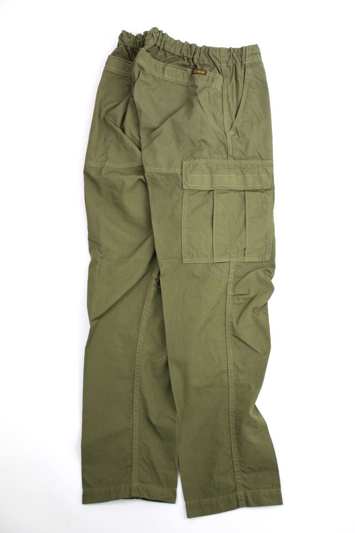 01-5265 EASY CARGO PANTS -TYPEWRITER- 76ARMY GREEN-2,, medium image number 1