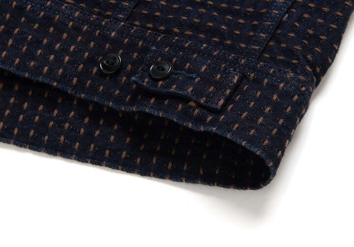 D4608 15oz Kakishibu Sashiko Denim Jacket,, medium image number 6