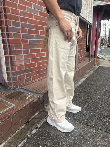 ONI200-ECRU 12.4oz Organic Cotton Selvedge Denim Wide Straight,, small image number 0