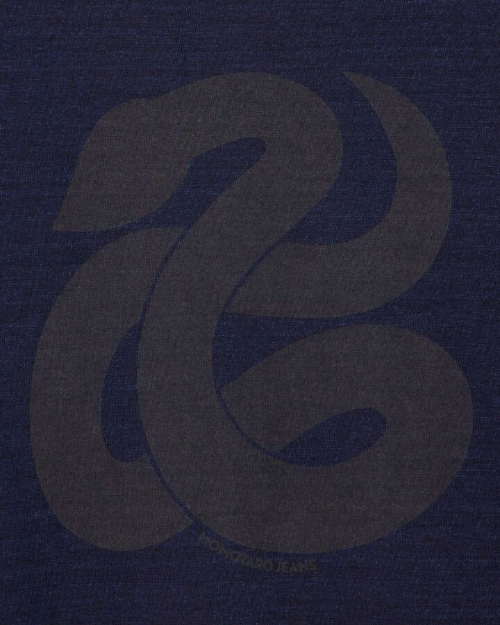 MXTS1046 6.1OZ YARN DYED S/S TEE - SNAKE,INDIGO, medium image number 3