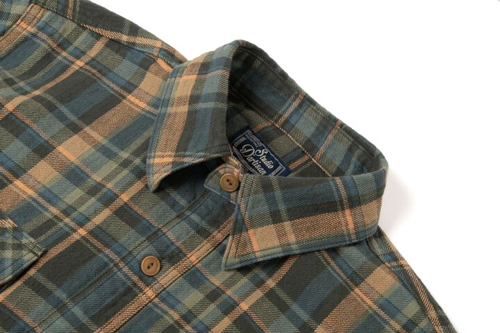 5752 Flannel Check Shirt,ORANGE, medium image number 6