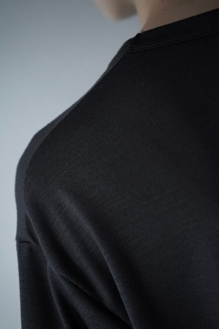 【CAPERTICA】CAP707CS02 Super140s Washable Wool DC_Jersey / RF Wool Tee,MIDNIGHT, medium image number 2