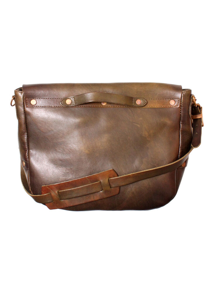 VS-248L LEATHER POSTMAN SHOULDER BAG TYPE-1 (OLIVE),, medium image number 3