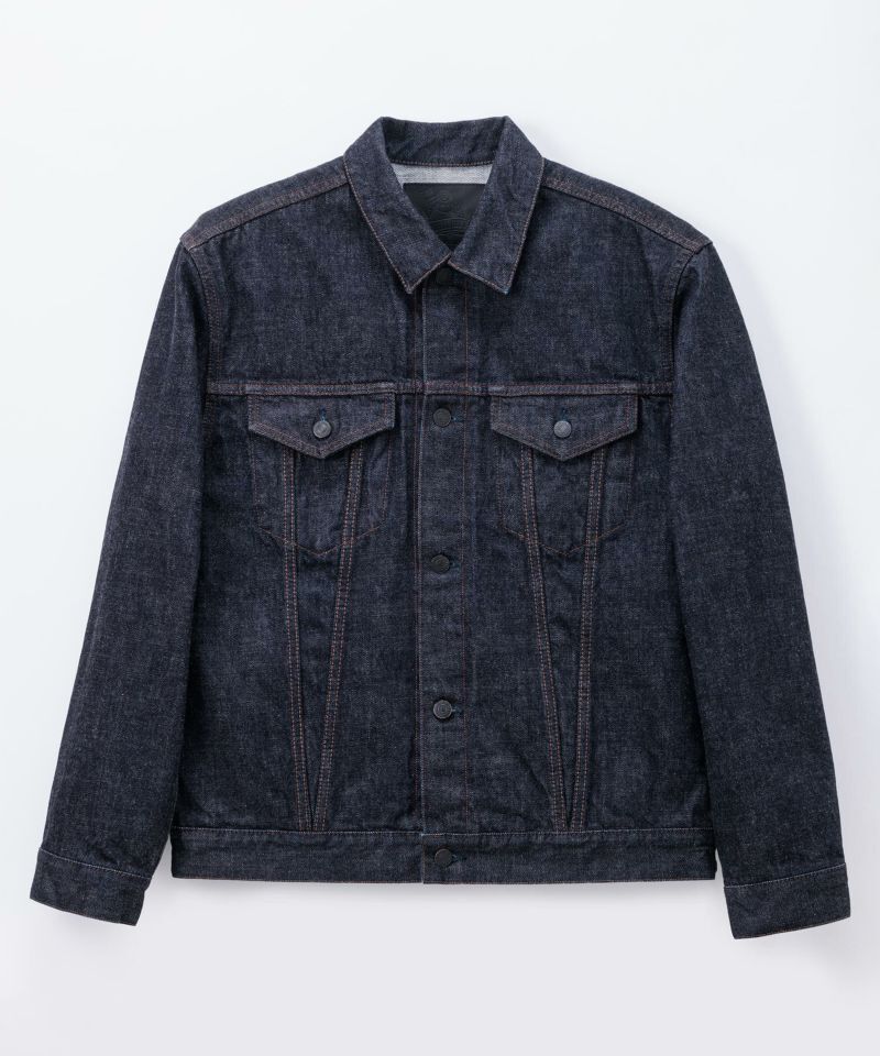 DENIMIO MXGJ1000 15.7oz DEEP INDIGO DENIM V SEAM JACKET