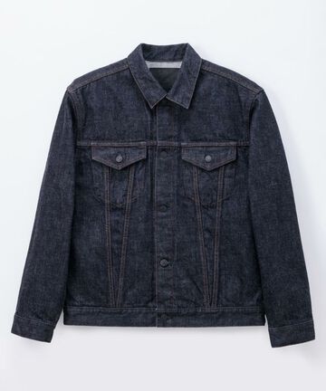 MXGJ1000 15.7oz DEEP INDIGO DENIM V-SEAM JACKET,, small image number 0