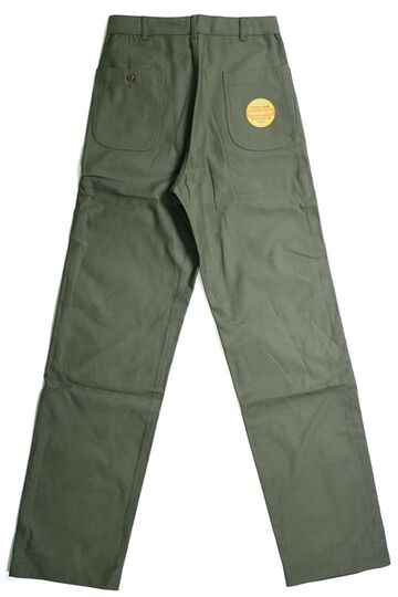Lot 225 BACK SATIN BAKER PANTS,OLIVE DRAB, small image number 9